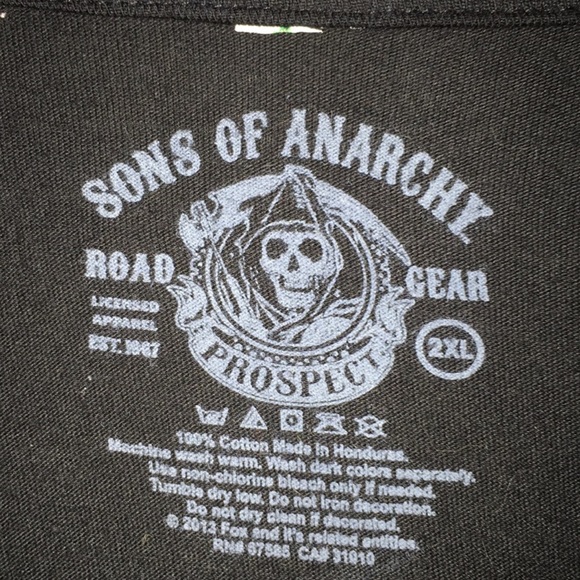 2  SONS OF ANARCHY SKULL GEMMA SKATEBOARD L/S S/S shirts shirt XL 2XL SAMCRO - Picture 4 of 7
